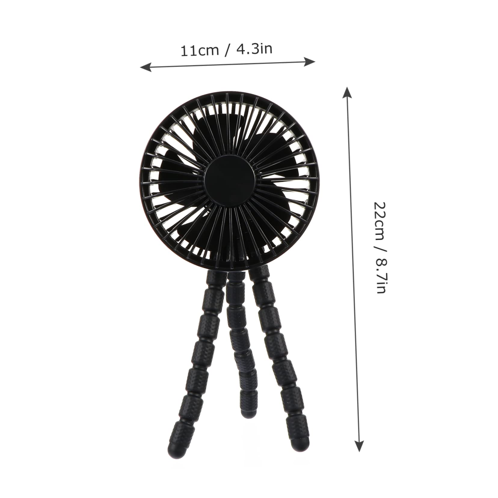 CIYODO Rechargeable Cooler Fan for Baby Stroller 3 Gear Mute Mini Fan for Outdoor Use