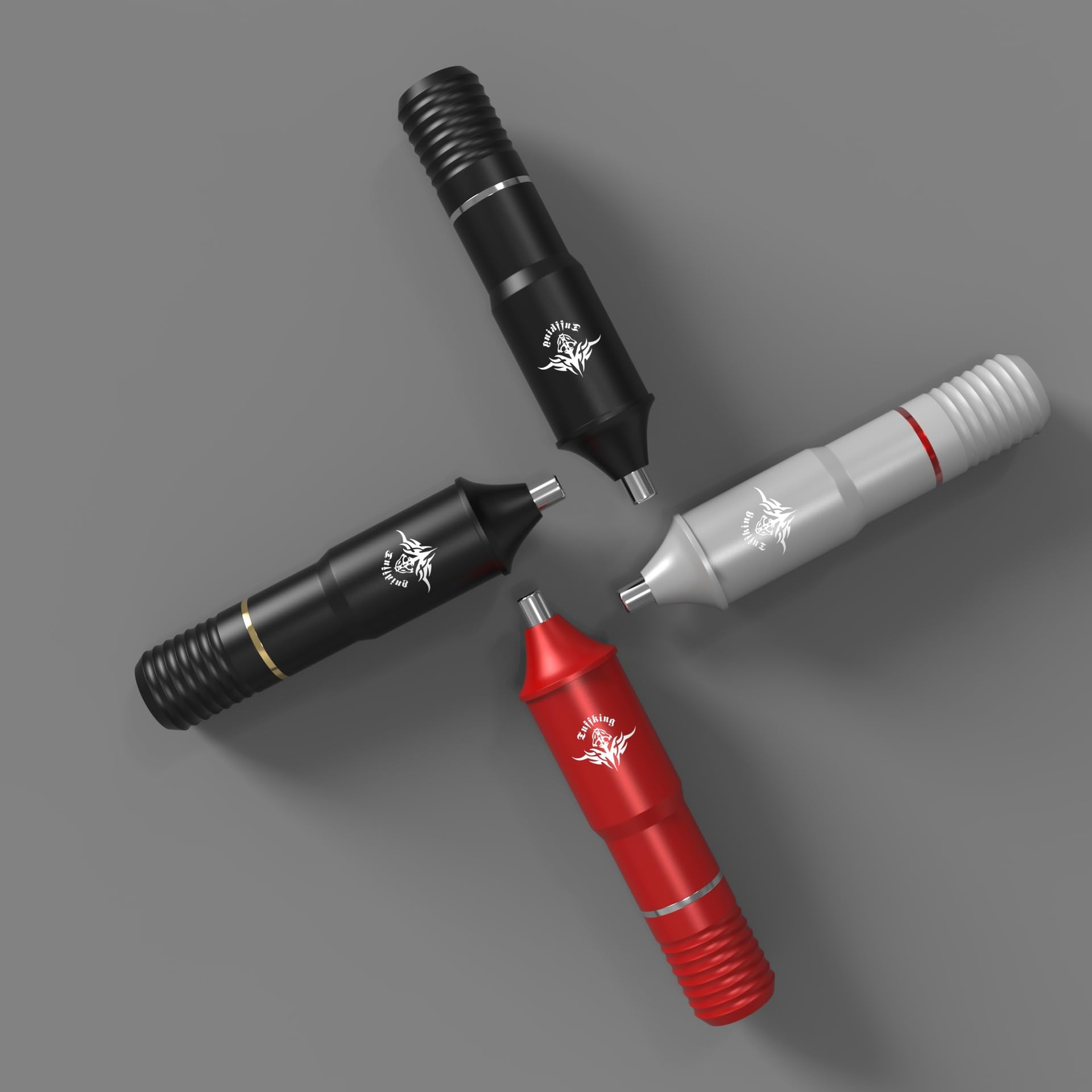 Penna rotativa per tatuaggi - Macchina con filo in lega di alluminio con motore da 6000-12000 giri/min, tensione di lavoro 8-10 V, connessione RC,D'oro