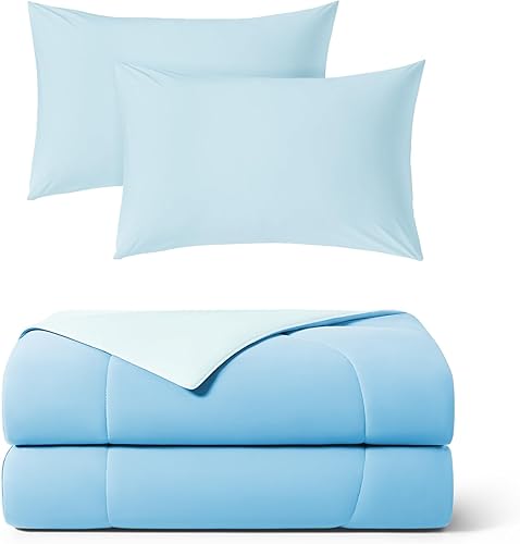 REST Compre 2 OBTENGA 20% de descuento: Paquete de fundas de almohada Evercool Comforter Plus con un 20% de descuento, en azul claro, tamaño King