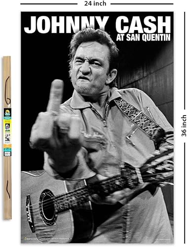 Vista 13 de Johnny Cash - Póster de San Quentin, con licencia oficial, 24 x 36 pulgadas