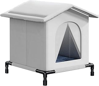 屋外用キャットハウス - 耐候性折りたたみシェルター、防風性軽量ベッド、コンパクトな野良猫の隠れ家、ポータブルペットの隠れ家 |眠っている動物のための快適なスペース パティオ 冬キャンプ