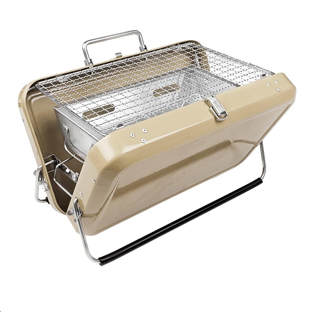 Horno de barbacoa de carbón portátil mini tipo caja para hogar