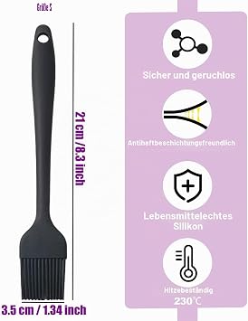 Silicone basting brush