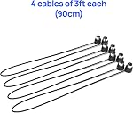 CME MIDI Cable 4-Pack - 3FT / 90cm, 5-pin DIN, Low-Profile - Mirrored 45-Degree Angled Ultra-Thin Plugs for Compact Spaces - Ideal for MIDI Interface, Pedalboard, Keyboard