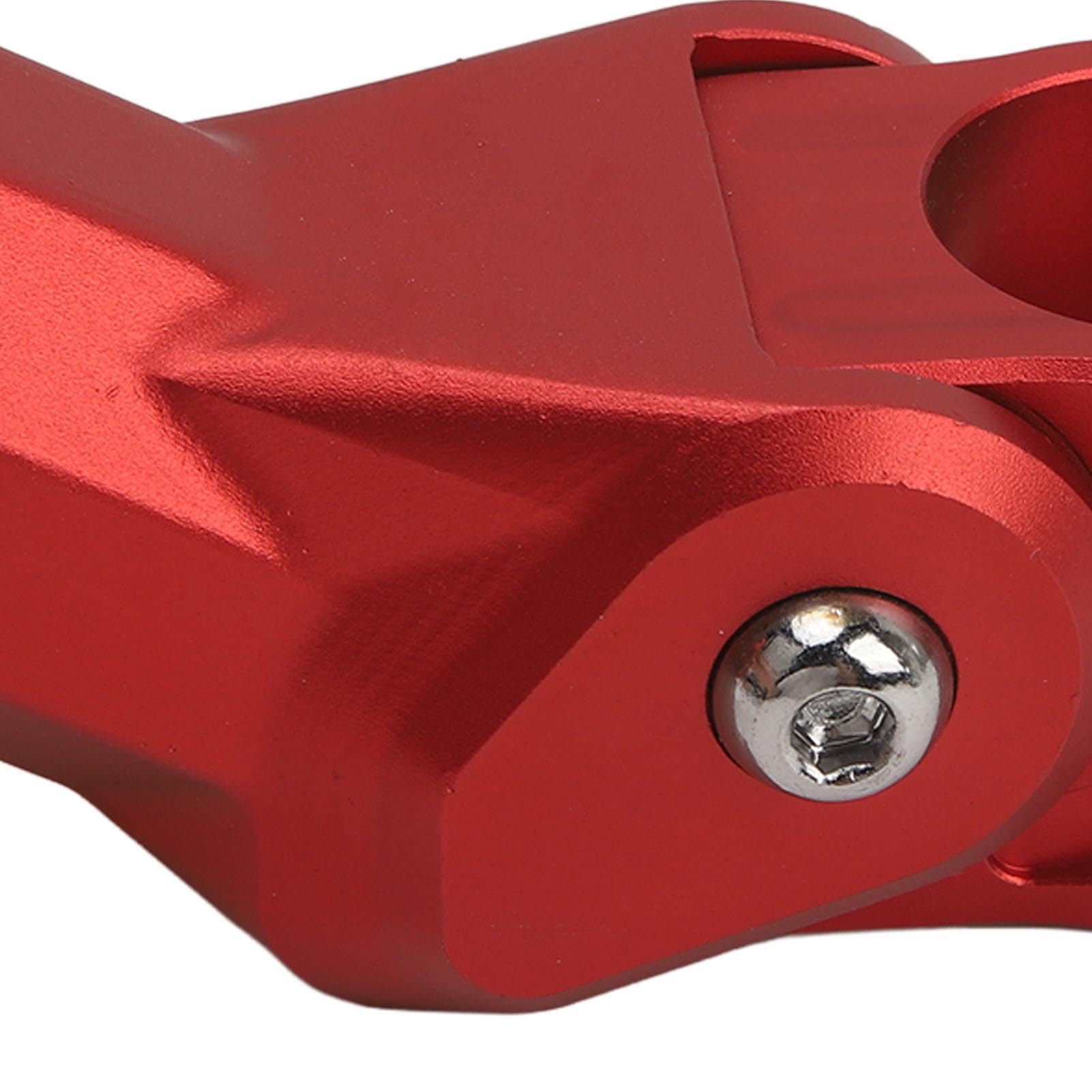 Changor Wytrzymały Mostek Rowerowy o średnicy 31,8 Mm z amortyzacją zapewniającą Komfort Jazdy na Rowerze, ze Stopu Aluminium 1 Jednostka (Czerwony)