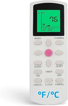 Replacement Remote Control for DAIKIN Air Conditioner FTKB09AXVJU FTKB12AXVJU FTKB18AXVJU FTKB24AXVJU FTKN09AXVJU FTKN12AXVJU FTKN18AXVJU FTKN24AXVJU FTXB09AXVJU FTXB12AXVJU FTXB18AXVJU FTXB24AXVJU