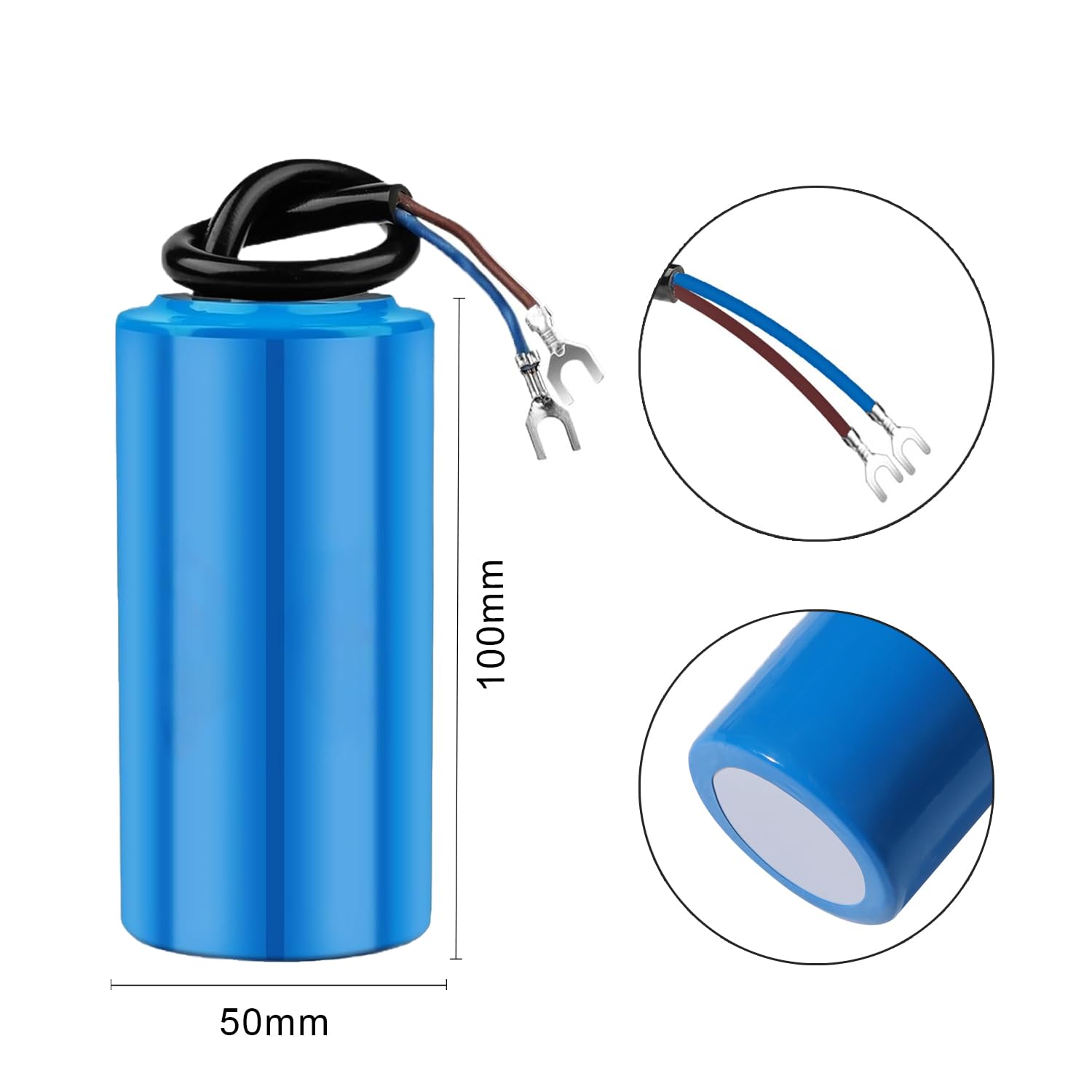 Iruihoo CD60 AC 450V 150uf 50/60Hz Condensatore, condensatore di avviamento, condensatore elettrico, condensatore del motore con cavo, per frigorifero, motore, pompa, generatore