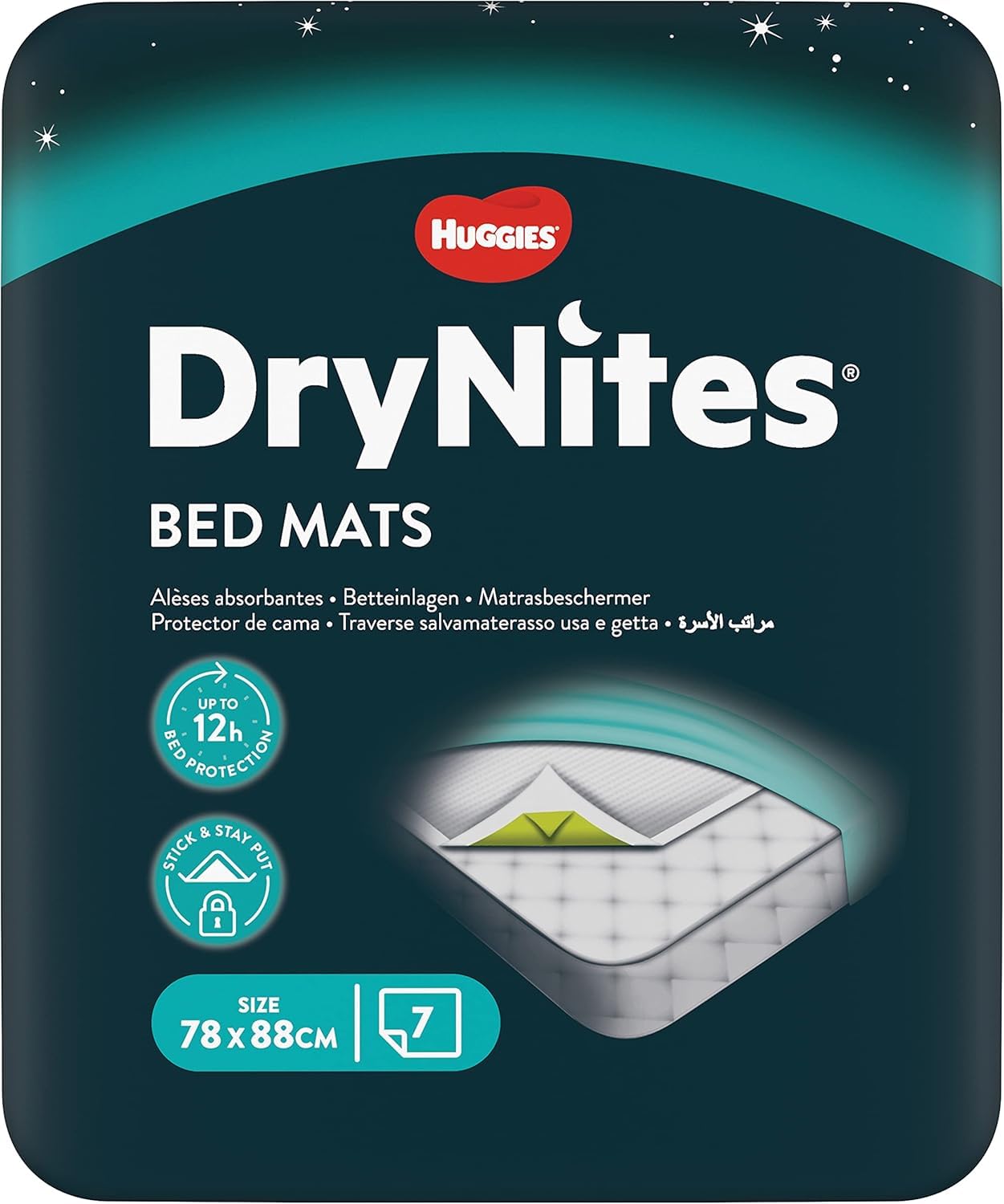 Huggies DryNites Traversine Letto Assorbenti – Protezione Notturna Bambini, 28 Pezzi