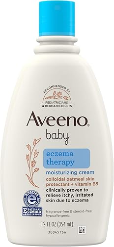 Crema hidratante para tratamiento de eczema en bebés de la marca Aveeno , 1, 1