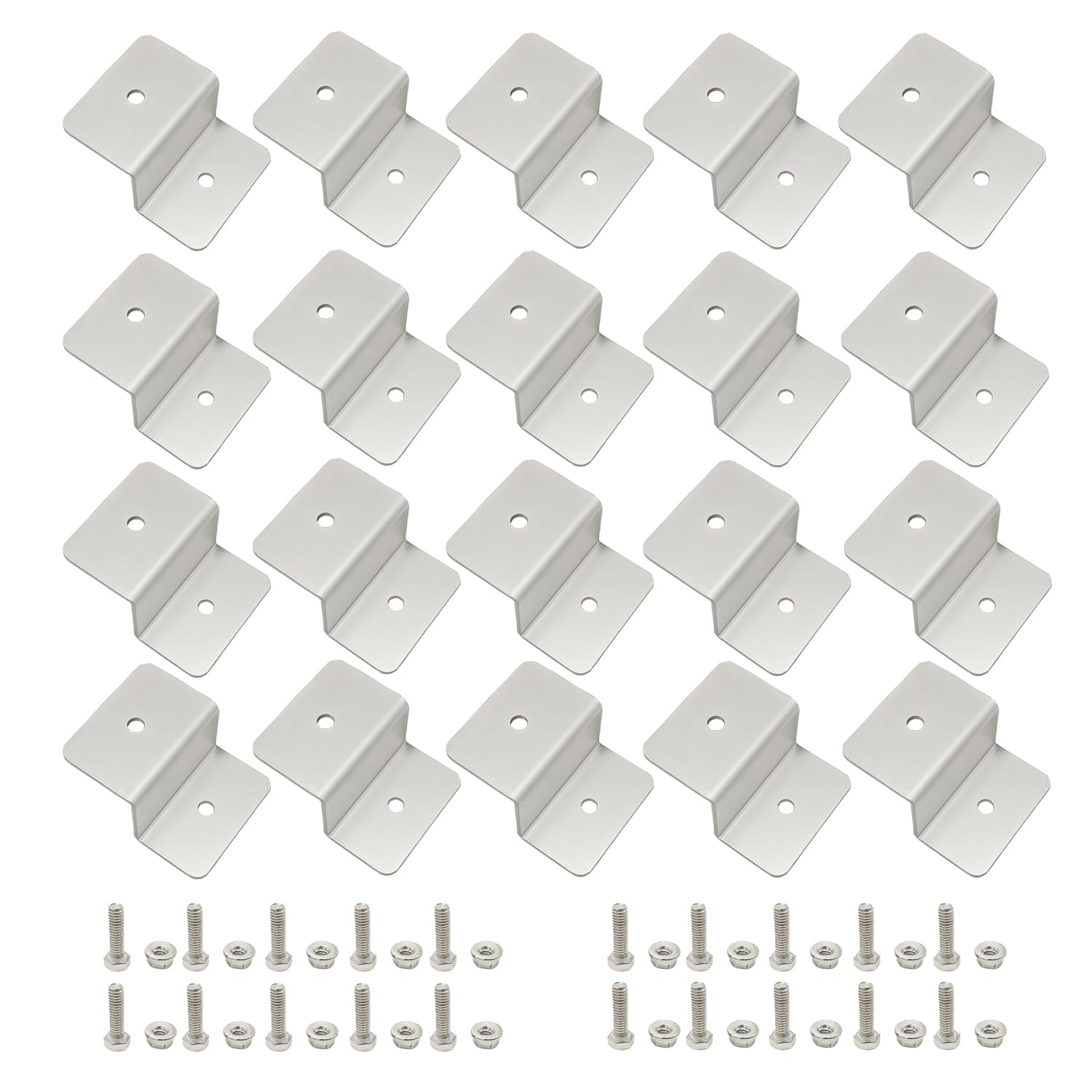 Amazon.com: 20 Units Solar Panel Z Brackets Mount Mounting Kits