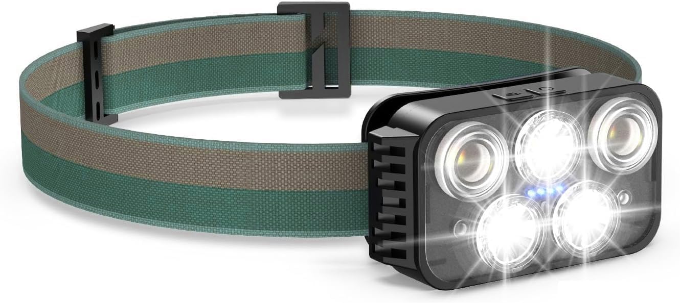 Amazon.co.jp: ヘッドライト USB充電式 【2024業界 新デザイン