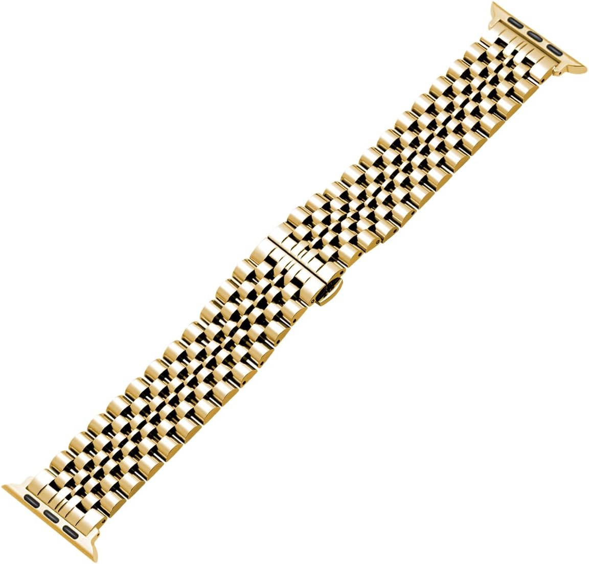 Stainless Steel Watch Band for Apple Watch, 7-Beads Metal Watch Band Compatible with 38mm/40mm/41mm/42mm/44mm/45mm/49mm for Series 10 9 8 7 6 5 4 3 2 1 SE Iwatch Ultra2/1