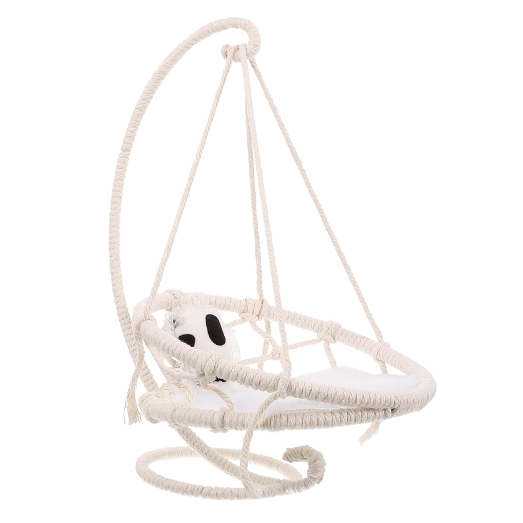 DOITOOL Hamster Hängematte Baumwollseil Beige für Ruhe und Schlaf