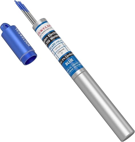Miniatura 27 de YESWELDER Electrodo de tungsteno TIG Weld 1/16"x 7" 10-pk, no radiactivo comparable a E3 púrpura