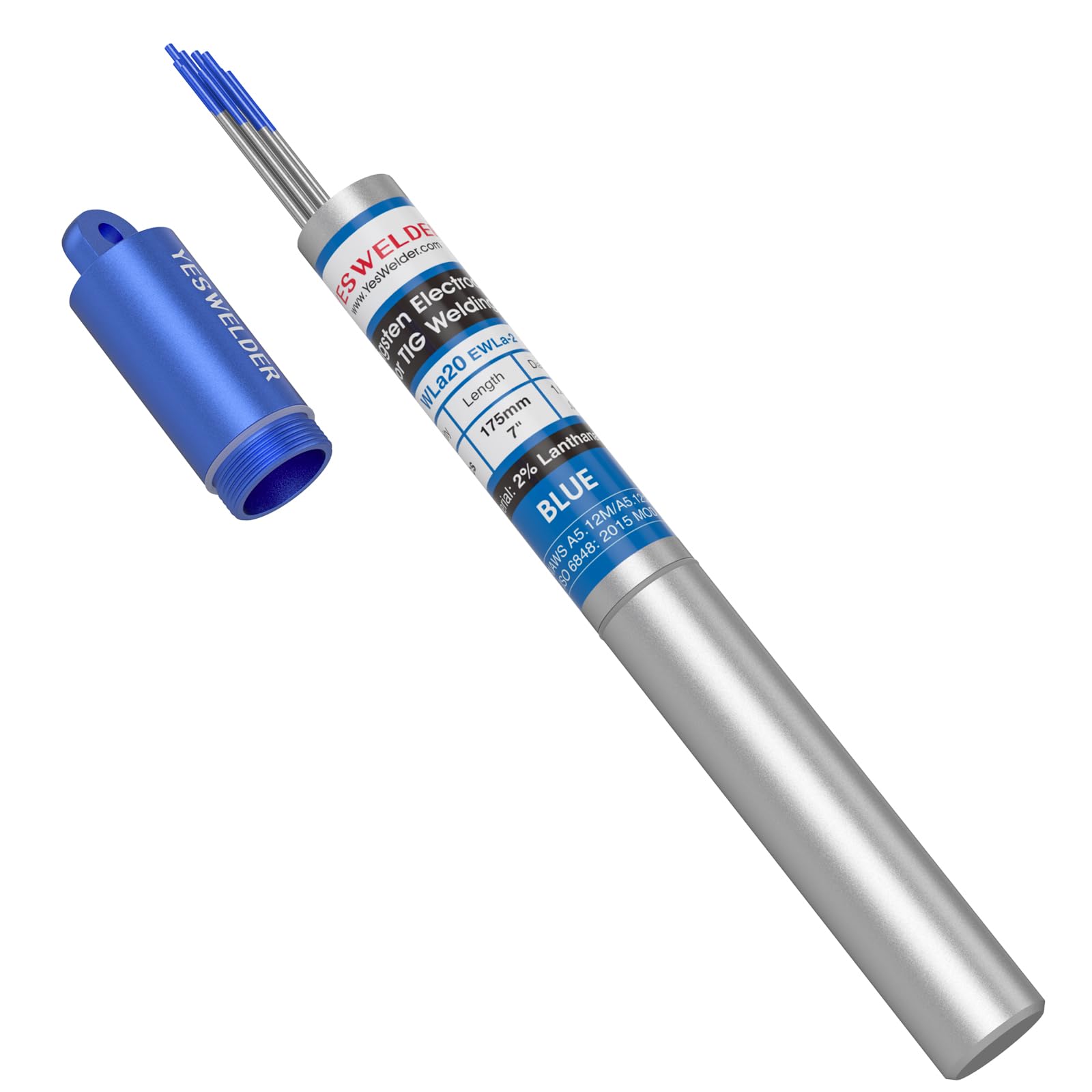 YESWELDER TIG Welding Tungsten Electrode 2% Lanthanated