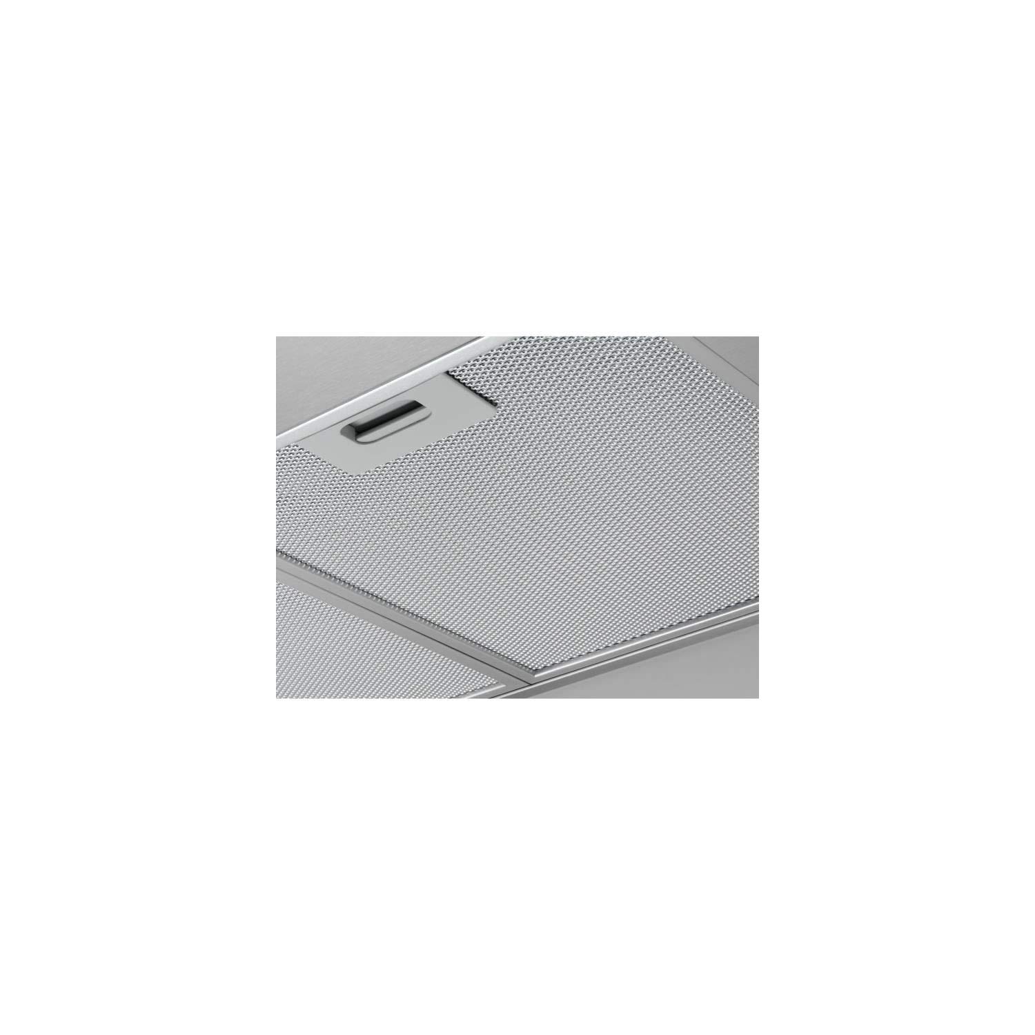 Hotte groupe filtrant 52cm 600m3/h silver pour éliminer graisses et odeurs
