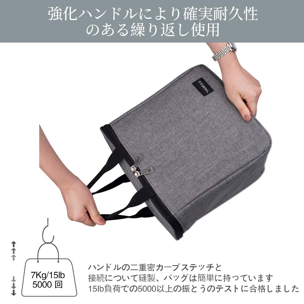 Amazon｜保冷ランチバッグ 10L大人用ランチトートバッグ 防水 耐水性
