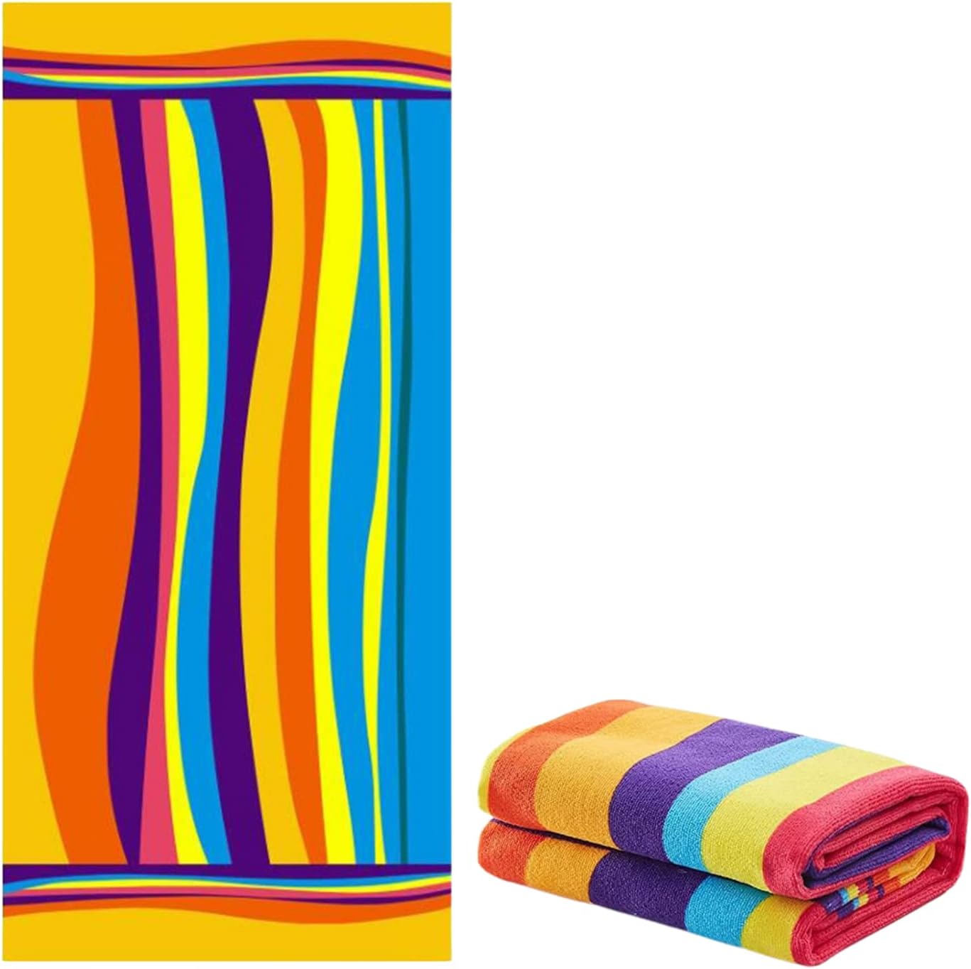 Telo Mare Bambina Stitch - Microfibra 140x70cm, Asciugatura Rapida, Ultra Morbido - Foto 2