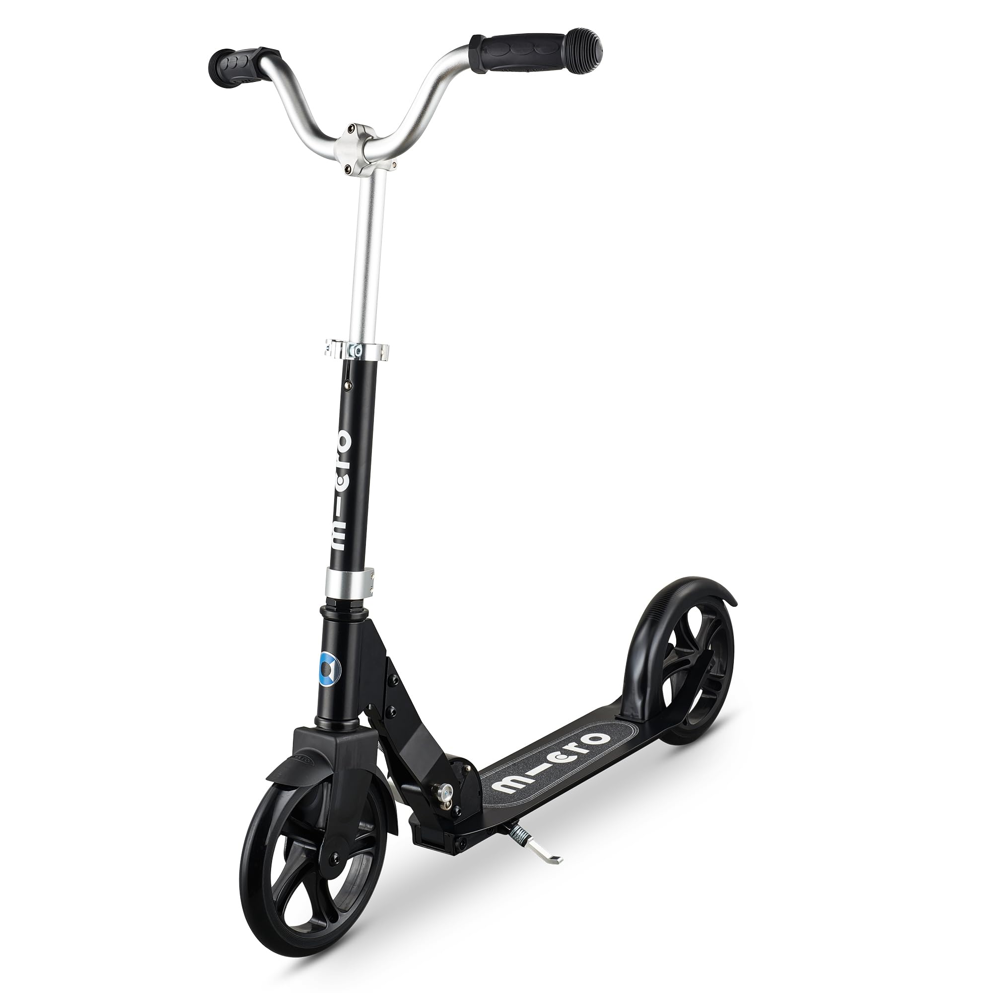 Micro Scooters | Cruiser Children's Scooter | Handlebar Adjustable | Lightweight | Foldable | Kickstand | 5-12yrs | Boys & Girls | Black