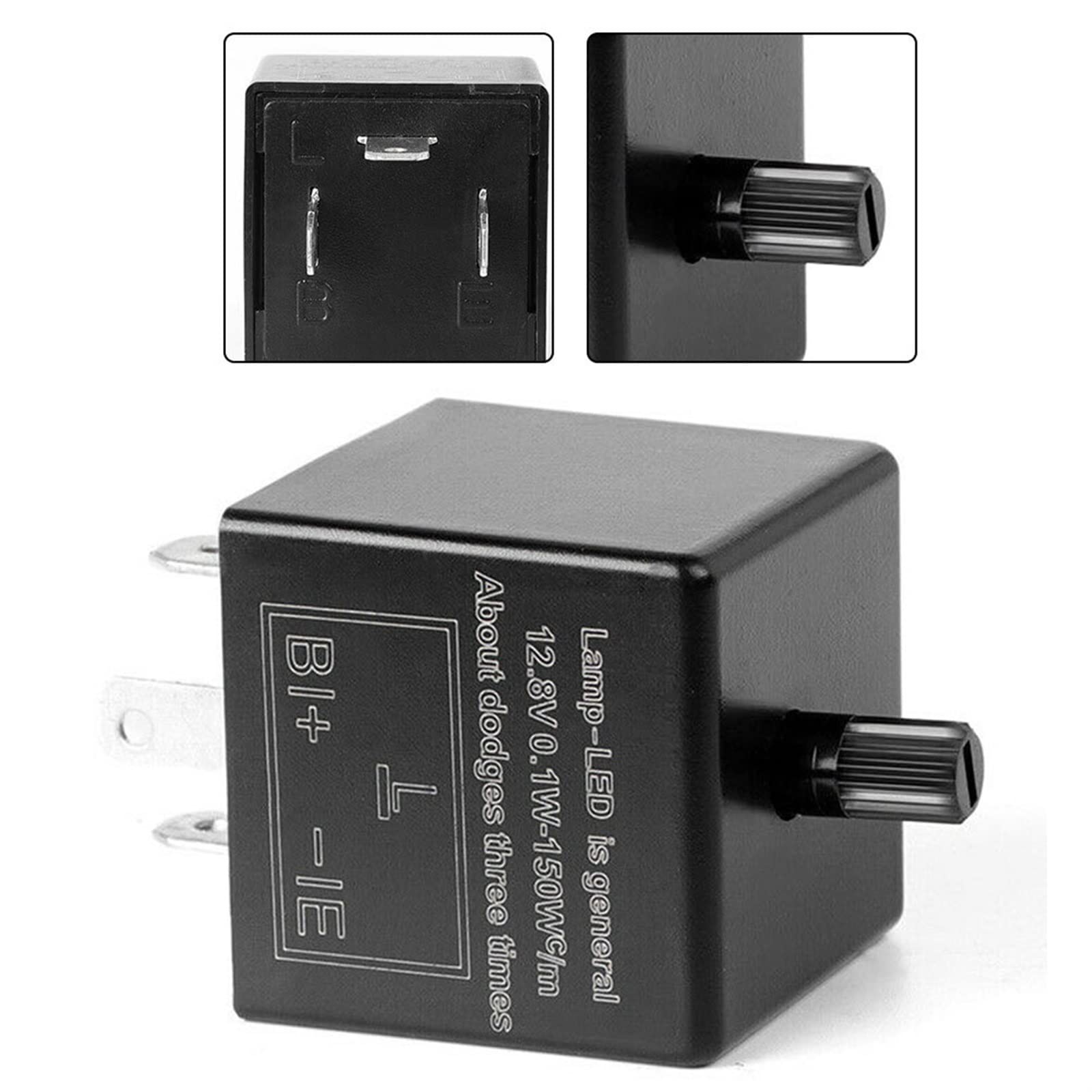 12V LED Blinkrelais 3-polig Einstellbares Motorrad Blinker Licht Motorradzubehör