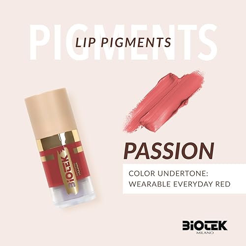 Miniatura 2 de Biotek Pigmento de labios para maquillaje permanente - Color rojo coral para labios - Hecho en Italia - Passion 0,24 fl.oz.