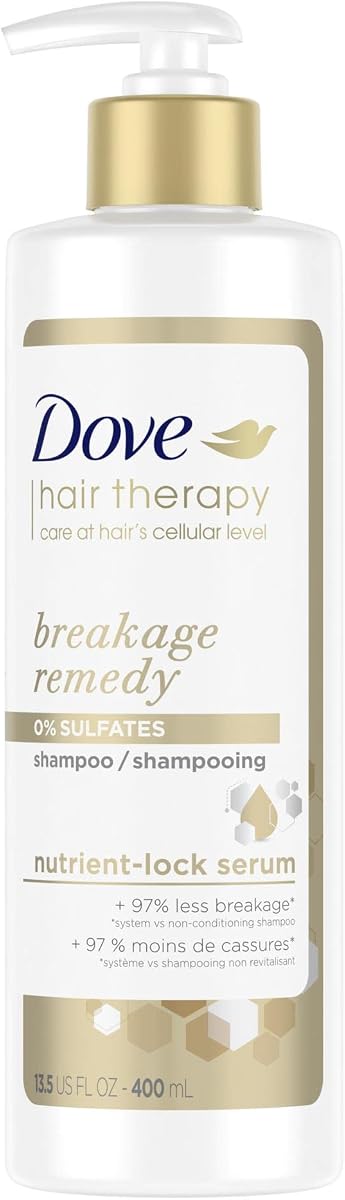 Champú Hair Therapy para cabello dañado, champú para el cabello con remedio para la rotura del cabello con suero Nutrient-Lock, 13.5 fl oz