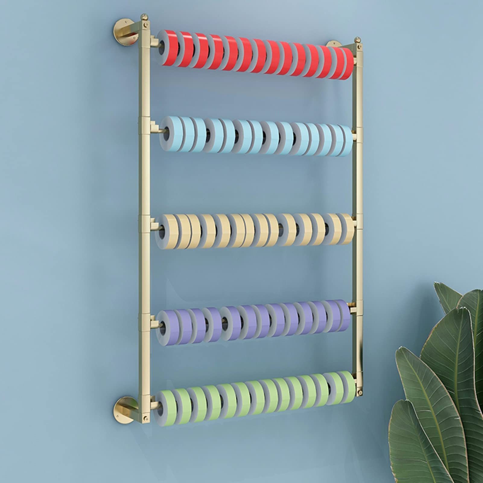 LRZPTDYU Metal WallMounted Hanr – Versatile Ribbon Sto Rack for Flowers Scarves Silk Ties & Accessories – Commercial Display for Clothing Stores & Boutiques