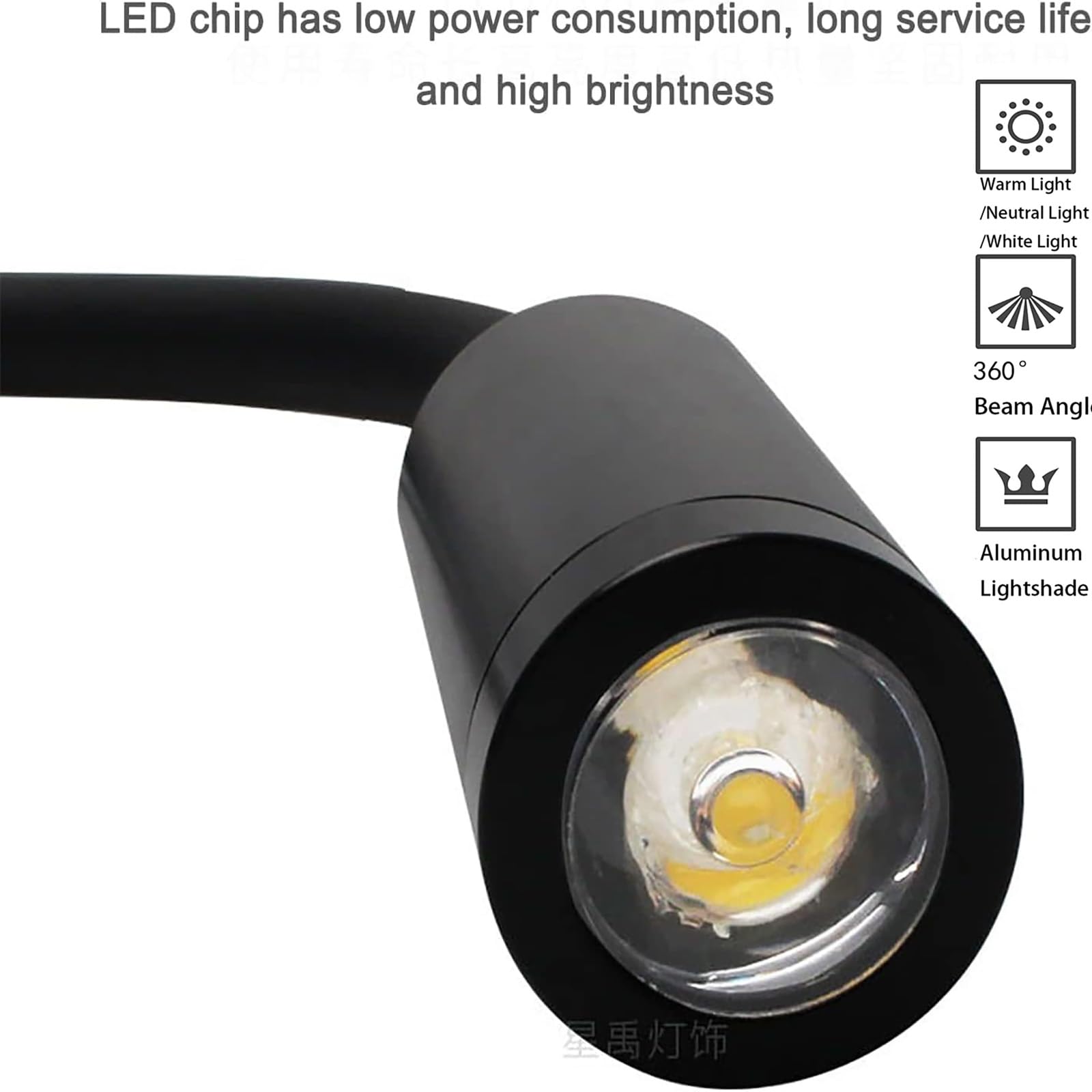 Aplique de Pared con Enchufe y Cable Lampara de Lectura Cama LED Montada con Puerto USB Luz de Lectura Interruptor Lámpara de Cuello de Cisne Regulable Flexible para Dormitorio (Luz Neutra,2 Piezas)
