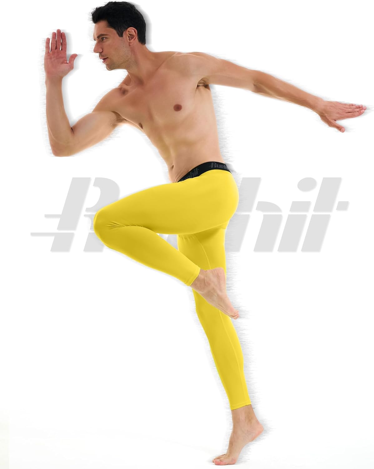 Runhit Men’s Compression Pants Running Tights Workout Leggings Athletic Base Layer Pants for Sports Yoga Basketball - Image 6