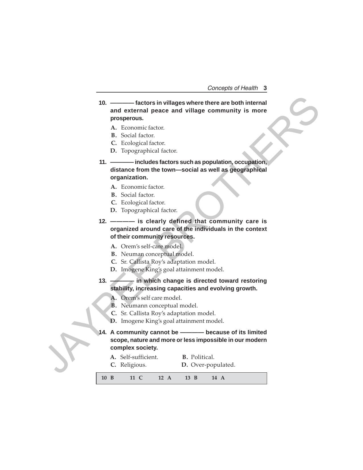MULTIPLE CHOICE QUESTIONS IN COMMUNITY HEALTH NURSING 3