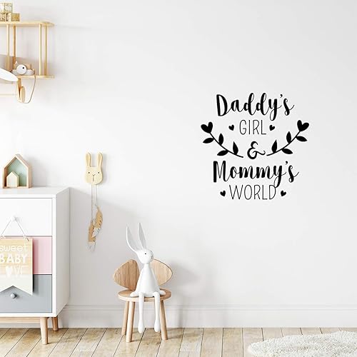 Miniatura 2 de Calcomanía de vinilo para pared, 23 x 22.5 pulgadas, con cita de amor para guardería, habitación de niños, habitación de bebé, sala de juegos, sala