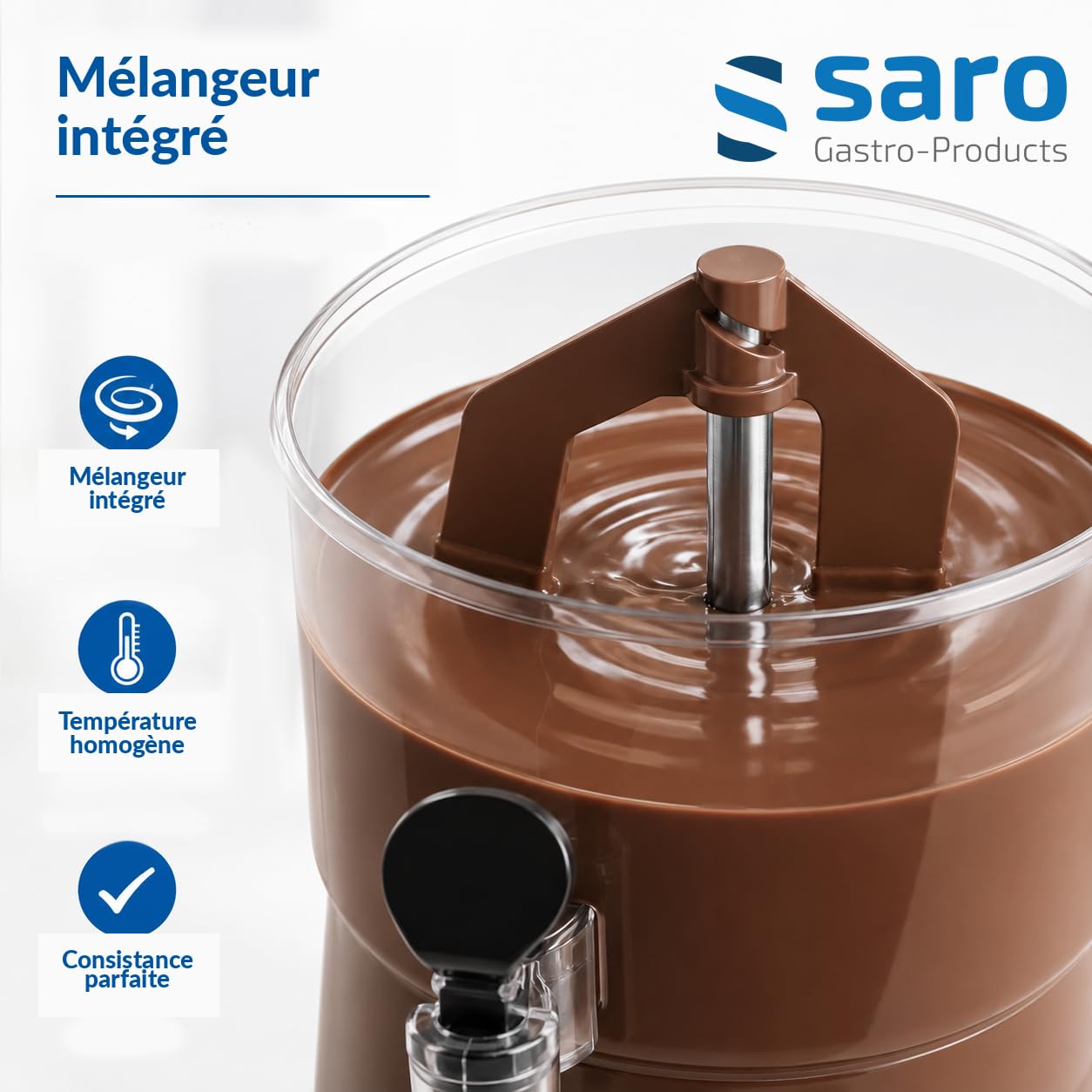 Saro 175-1145 Chocolatière Nina Noir, 1100 W, 5 liters