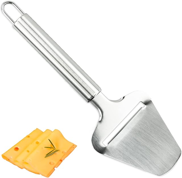 Cheese Slicer,Cheese Cutter,Manual Cheese Slicer Grater Peeler Plane,Stainless Steel Stylish Kitchen Tool for Soft and Hard Cheese Boards