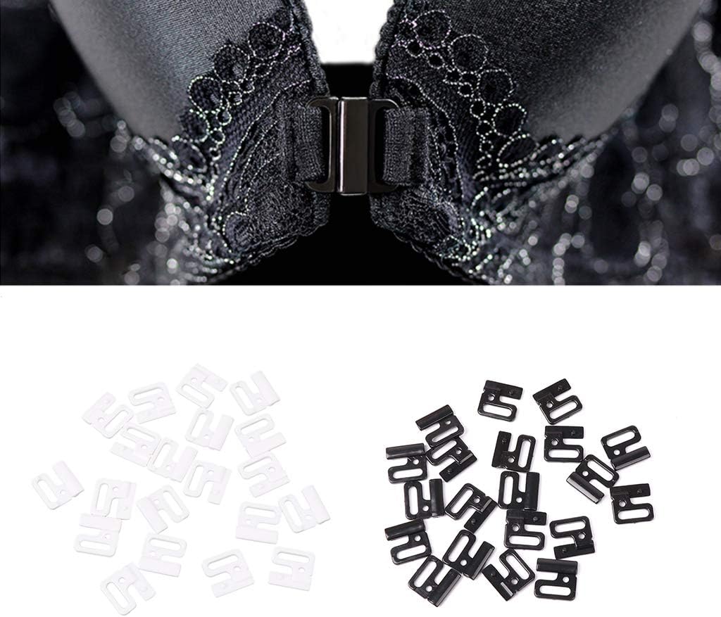 10 x Craft Plastic Rec Tap Hooks & Clasp Sewing On Swimsuit Bra BK14 - Image 6