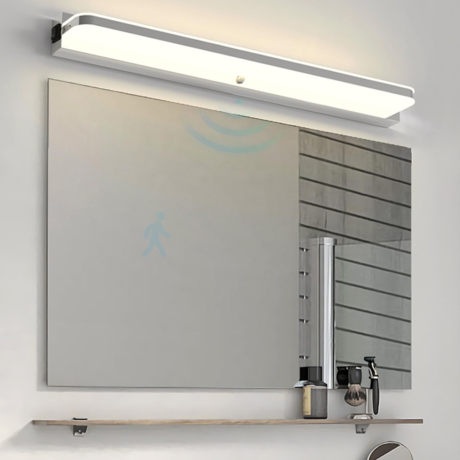 LED lámpara de pared espejo baño impermeables apliques de interior modernos 4500K 8
