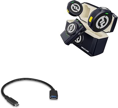 BoxWave Cable Compatible with Hollyland Lark M2 - USB Expansion Adapter, Add USB Connected Hardware to Your Phone