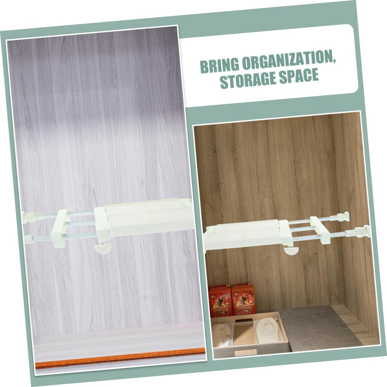 Closet Rack Tension Shelves Expandable Organizer for Cupboard Hanging Shelves