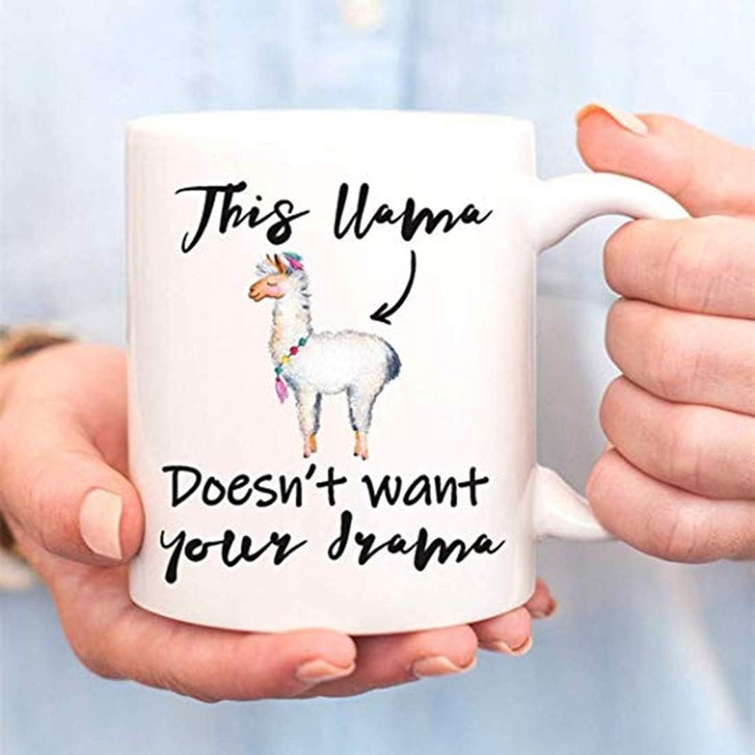 This Llama Doesnt Want Your Drama Mug,Llama Mug, Lama Mug, No Problem