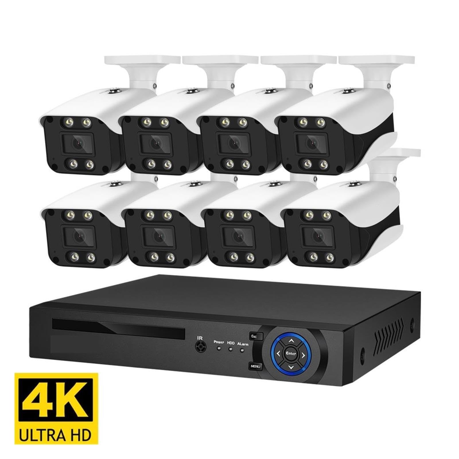 Sistema di telecamere di sicurezza NVR PoE 4K da 8 MP