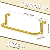 Vista 2 de Toallero de metal para armario de cocina, 2 piezas, toallero de acero para colgar en el interior o exterior de las puertas, cocina en casa o baño