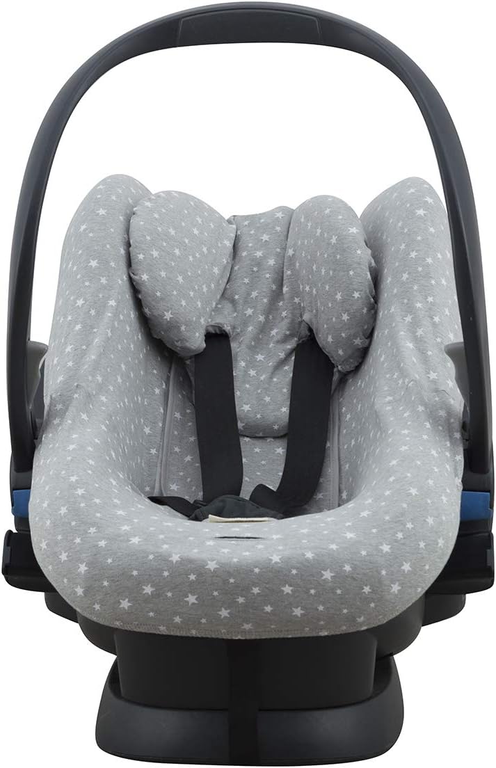 JANABEBE JYOKO KIDS Cover Liner for car seat compatible with BeSafe iZi Sleep (White Star)