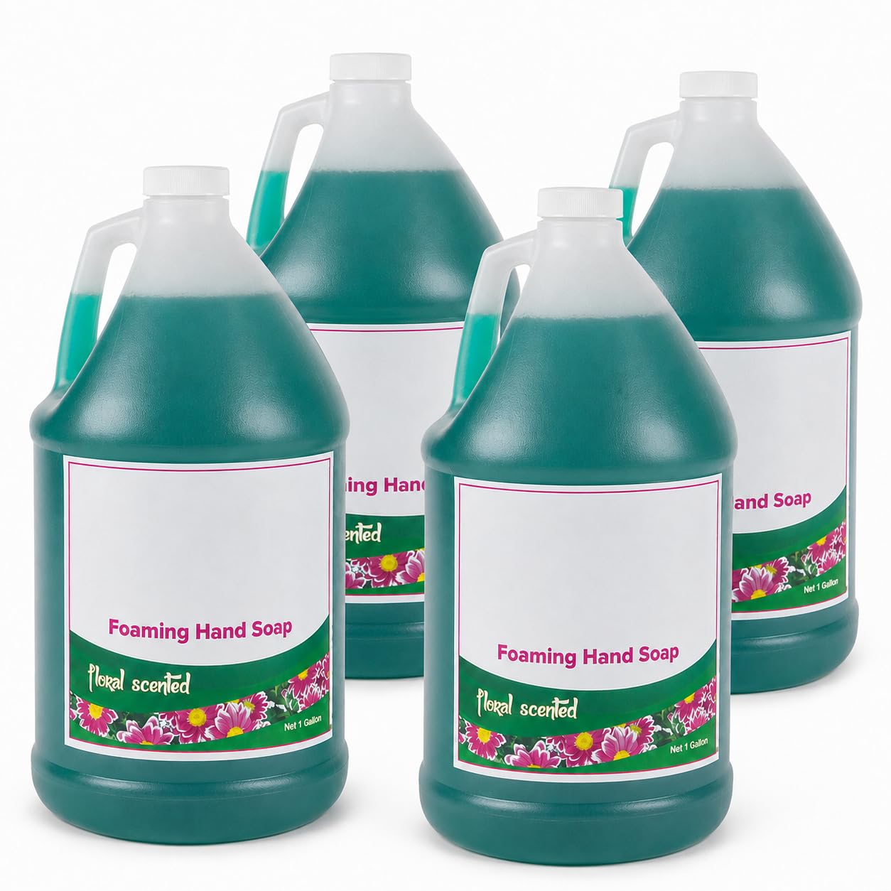 1 Gallon Ready-to-Use Foaming Hand Soap by Glownary – 1 Ounce (Pack of 1), Amber, Model Amber Ready-to-use Liquid Antibacterial Hand Soap