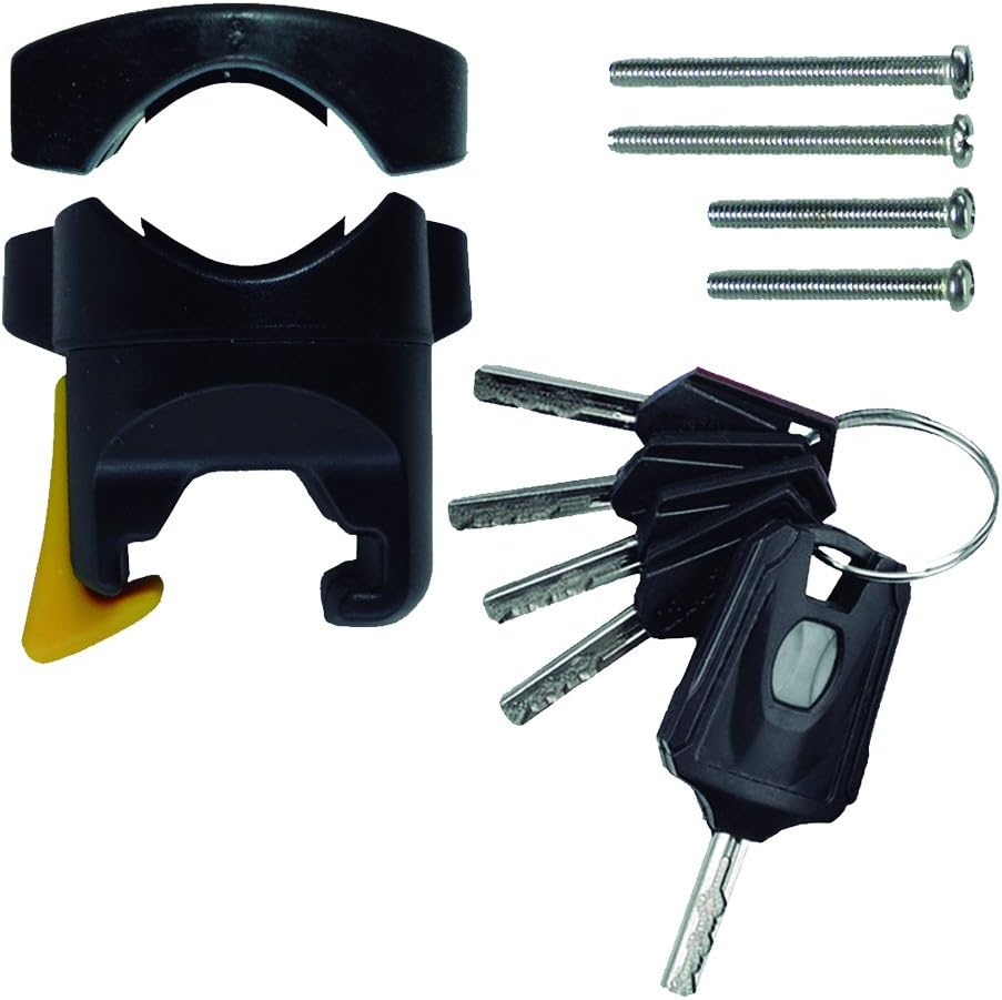 OnGuard Bulldog Mini U-Lock – Compact 13 mm Hardened Steel Shackle (90 × 140 mm) – X2P Double Bolt Lock, Z-Cylinder Core, 5 Keys & Universal Mount Bracket