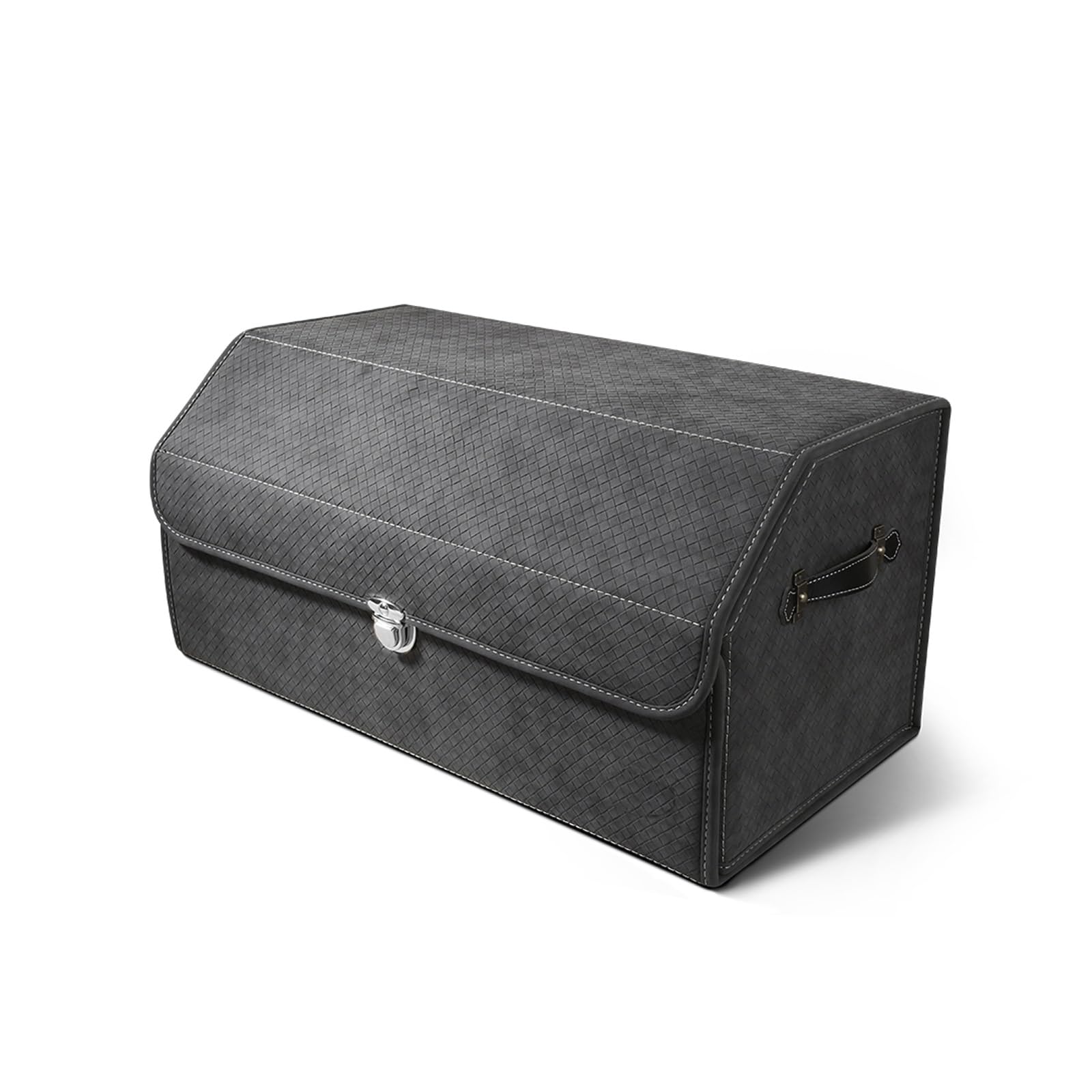 Dfrywdgsey Grey Trunk Organizer For Suv And Storage(Grey)