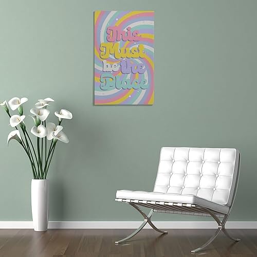 Miniatura 5 de This Must Be The Place Art Print, 90s Inspired Poster, Pop Art 90s Home Wall Decor, 90s Candy Color Wall Hanging, Y2k Retro Swirl Poster Poster