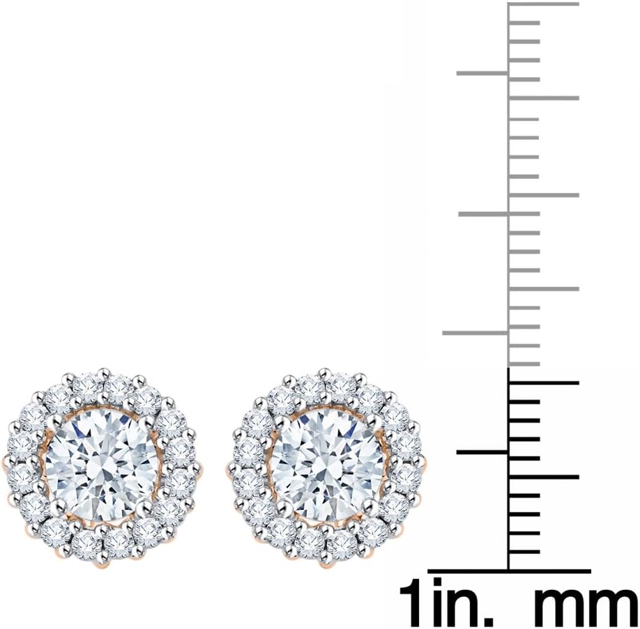 KATARINA 1/2 Cttw Diamond Earring Jackets in 14K Gold, G-H Color I3-I4 Clarity Natural Diamond Earrings for Stud