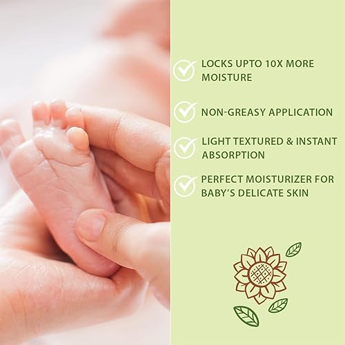 Miniatura 9 de WBM Set de aceite y loción para bebés para un cuidado de la piel suave y saludable, hidratante y nutritivo esencial para recién nacidos con