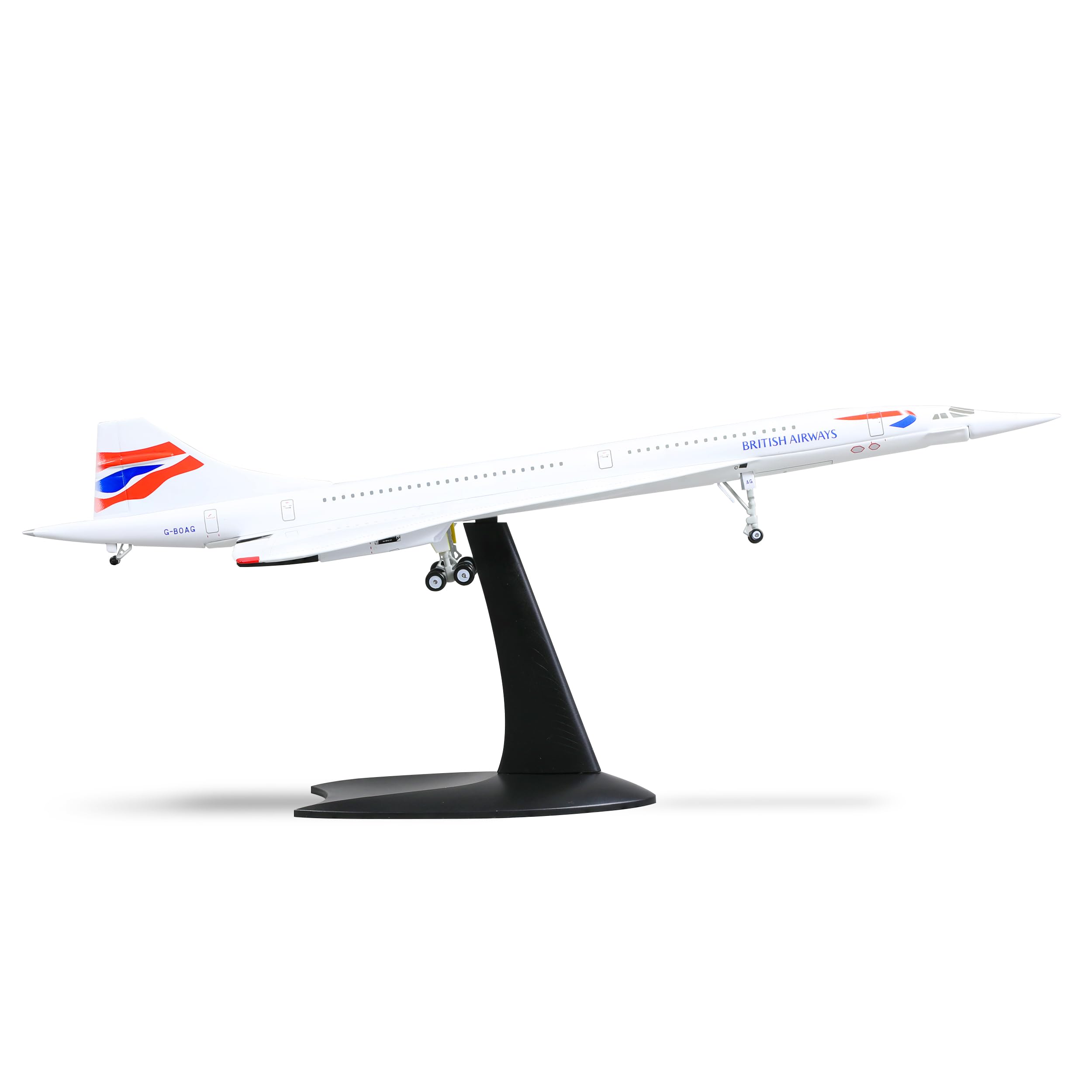 QIYUMOKE 1:200 Scale Die-cast Metal Concorde Airplane - British Airways Edition, 03.british Airways 1/200, Maßstab 1/200