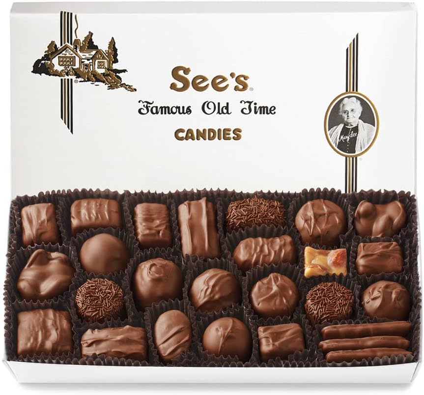 See's Candies Milk Chocolates (1 Pound, White Wrap)