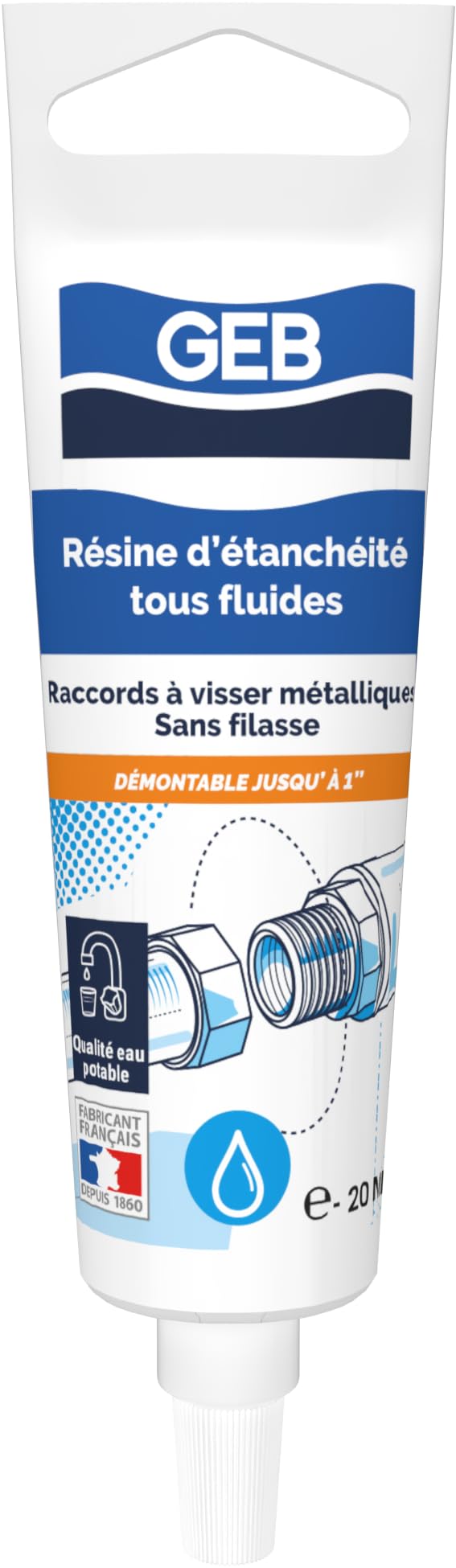 GEB Résine d'étanchéité tous fluides Spécial eau potable